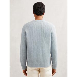 REISS Crammond Brushed Rib-Knit Crew-Neck Jumper